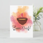 Bonne carte de voeux Diwali (Debout devant)