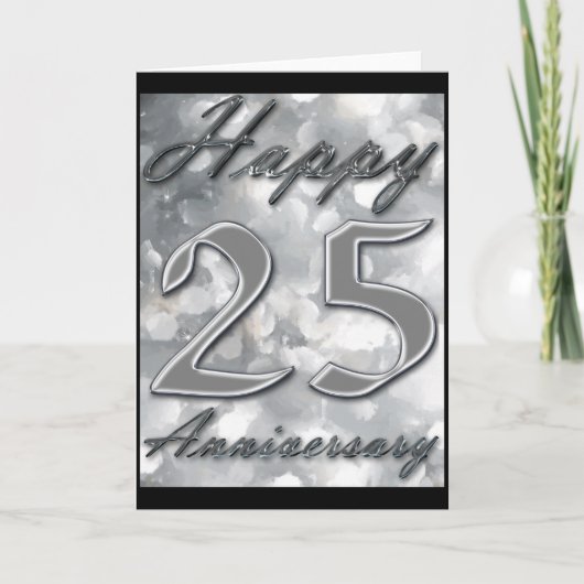 Bonne carte de voeux du 25e anniversaire (Devant)