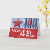 Bonne carte de voeux du 4 juillet (Fleur jaune)