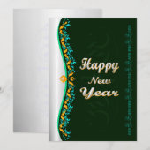 Bonne carte de voeux du Nouvel An (Devant / Derrière)