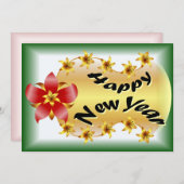 Bonne carte de voeux du Nouvel An (Devant / Derrière)