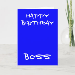Bonne carte de voeux du patron d'anniversaire