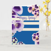 Bonne carte de voeux Floral printemps (Fleur jaune)