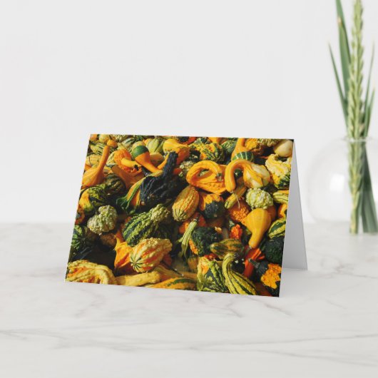 Bonne Carte de voeux Gourds Harvest (Devant)