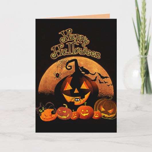 Bonne carte de voeux Halloween (Devant)