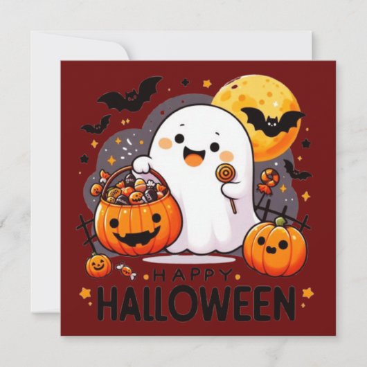 Bonne Carte de voeux Halloween (Devant)
