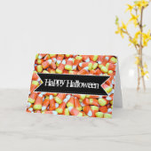 Bonne carte de voeux Halloween (Fleur jaune)