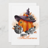 Bonne carte de voeux Halloween (Devant / Derrière)