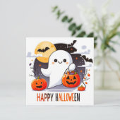 Bonne Carte de voeux Halloween (Debout devant)