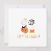 Bonne carte de voeux Halloween | Cookies Traitemen (Devant)