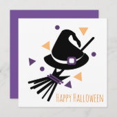 Bonne carte de voeux Halloween | Salle de sortie (Devant / Derrière)