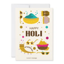 Bonne carte de voeux Holi!