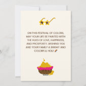 Bonne carte de voeux Holi! (Dos)