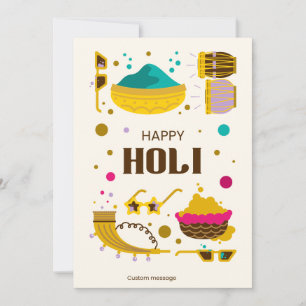 Bonne carte de voeux Holi!