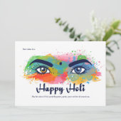 Bonne carte de voeux Holi (Debout devant)