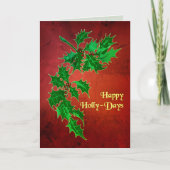 Bonne Carte de voeux Holly-Days (Devant)