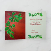 Bonne Carte de voeux Holly-Days (Intérieur)