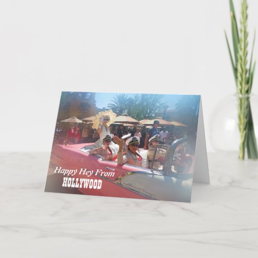 Bonne carte de voeux Hollywood! (Devant)