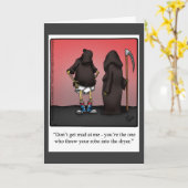 Bonne carte de voeux Humour Halloween (Fleur jaune)