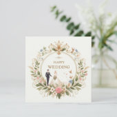 Bonne carte de voeux mariage (Debout devant)