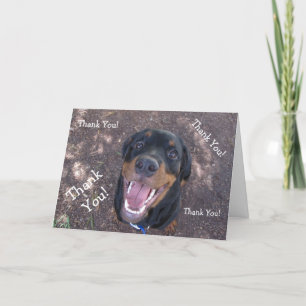 Bonne carte de voeux Merci Heidi Rottweiler
