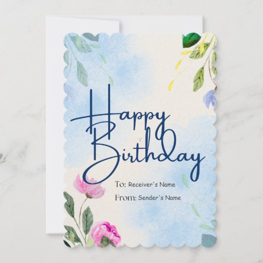 Bonne carte de voeux numérique personnalisable ann (Devant)