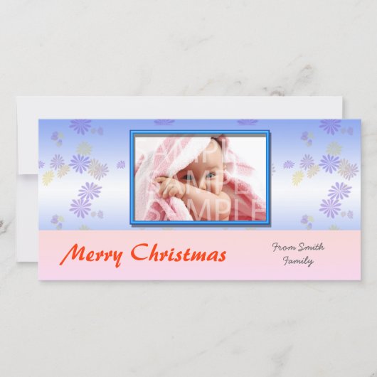 Bonne carte de voeux photo de vacances (Devant)