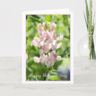 Bonne carte de voeux Pink Bluebonnet Fête des Mère