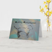 Bonne carte de voeux pliée pour l'anniversaire (Fleur jaune)