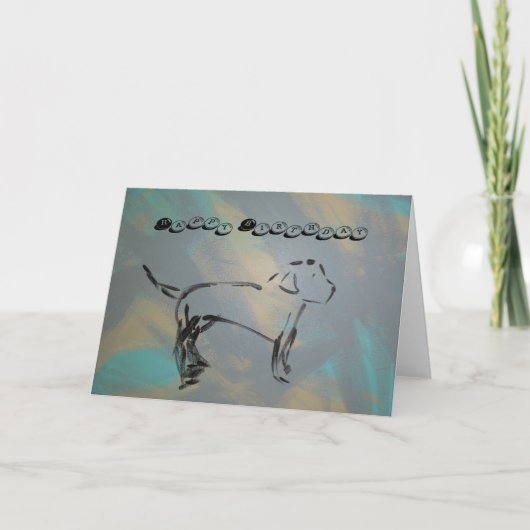 Bonne carte de voeux pliée pour l'anniversaire (Devant)