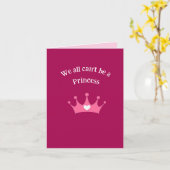 Bonne carte de voeux pliée Princesse Anniversaire (Fleur jaune)