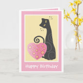 Bonne carte de voeux pour anniversaire mignonne Ki (Fleur jaune)