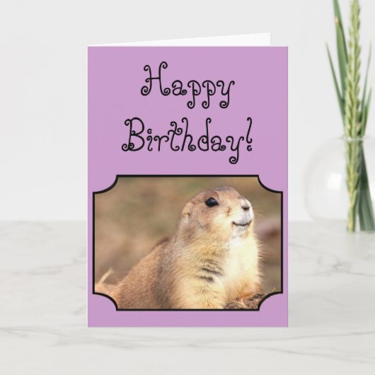 Bonne carte de voeux pour anniversaire Prairie (Devant)