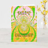 Bonne carte de voeux pour bébé d'anniversaire (Fleur jaune)