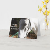 Bonne carte de voeux pour Cheval Blanc Anniversair (Fleur jaune)