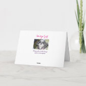 Bonne carte de voeux pour fille Shih Tzu (Dos)