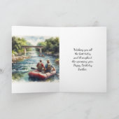 Bonne carte de voeux pour frère d'anniversaire/int (Intérieur)