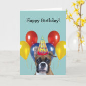 Bonne carte de voeux pour la boîte d'anniversaire (Fleur jaune)