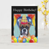 Bonne carte de voeux pour la boîte d'anniversaire (Fleur jaune)