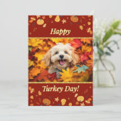 Bonne carte de voeux pour la fête de la Turquie (Debout devant)