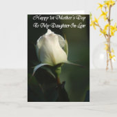 Bonne carte de voeux pour la fête des mères (Fleur jaune)