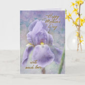 Bonne carte de voeux pour la fête des mères (Fleur jaune)