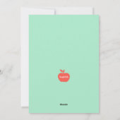 Bonne carte de voeux pour la journée de l'enseigna (Dos)