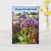 Bonne carte de voeux pour la Journée des grands-pa (Fleur jaune)