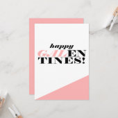 Bonne carte de voeux pour la Saint-Galentin (Devant/Arrière en situation)