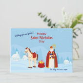 Bonne carte de voeux pour la Saint-Nicolas (Debout devant)