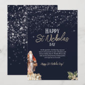 Bonne carte de voeux pour la Saint-Nicolas (Devant / Derrière)