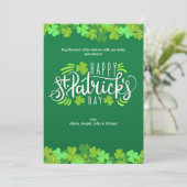 Bonne carte de voeux pour la Saint Patrick (Debout devant)