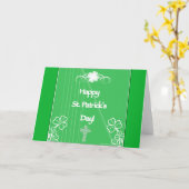 Bonne carte de voeux pour la Saint Patrick (Fleur jaune)