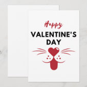 Bonne carte de voeux pour la Saint-Valentin (Devant / Derrière)